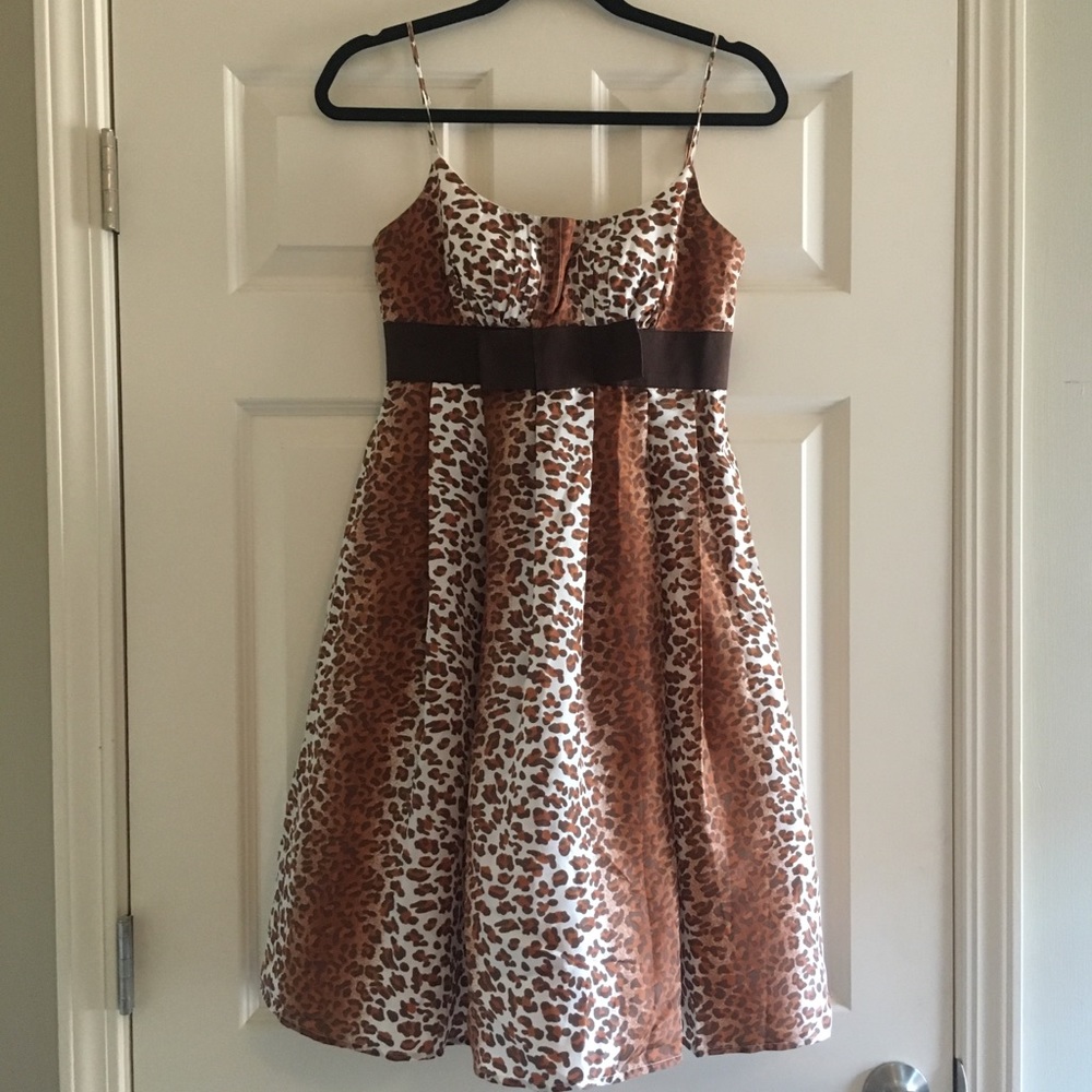 Max & Cleo Leopard Cocktail Dress